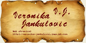 Veronika Jankulović vizit kartica